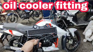 Oil Cooler Fitting 🧐 In Apache RTR 160 😈 Desi Jugaar😎  NCR Motorcycles [upl. by Aihsital303]