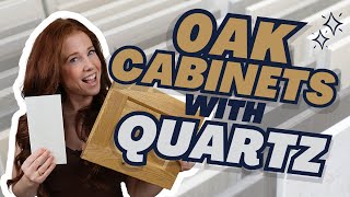 The Best Quartz Countertops With Oak Cabinets Wood [upl. by Frost]