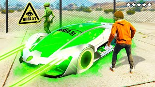 SECRET ALIEN CARS From AREA 51 GTA 5 Mods [upl. by Treblig]