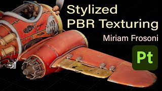 Airplane Aileron  Stylized Texturing in Substance Painter  Miriam Frosoni [upl. by Jackquelin]