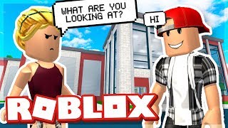 MEETING THE NEW GIRL AT SCHOOL  ROBLOX [upl. by Duquette557]