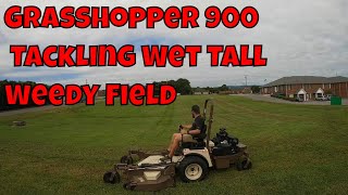 GrassHopper 900 Front Mount Mower Demo [upl. by Glendon]