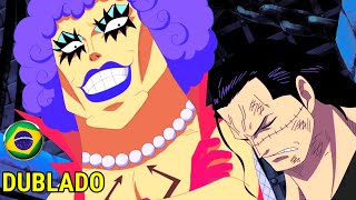 🇧🇷quotDUBLADOquot NAMORADOS CROCODALE TEM UM SEGREDINHO COM IVANKOV 😆😏ONE PIECE IMPEL DOWN [upl. by Pepe]