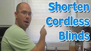 How To Shorten A Cordless Blind Guide [upl. by Demmy813]