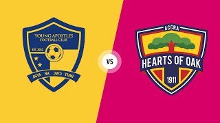 Young Apostles vs Hearts of Oak  live Streaming Today  Second Half [upl. by Deroo]