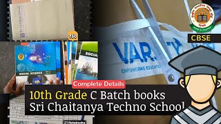 C Batch Books for Class 10th in Sri Chaitanya Techno School  10th is C1 Books  10th Grade Books [upl. by Matthaus121]