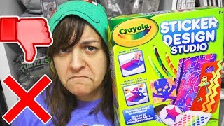 DON’T BUY 12 REASONS CRAYOLAs Sticker Studio Kit is NOT worth it SaltEcrafter 9 [upl. by Odarnoc]