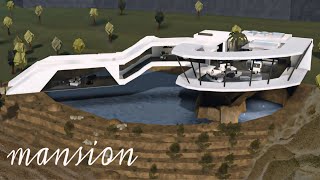 Bloxburg Mansion Modern House  House Build  Roblox [upl. by Olivier727]