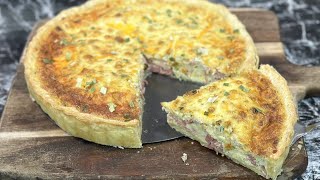 Voici la meilleure façon de préparer la célèbre QUICHE LORRAINE pour seulement 1€ 🥧 [upl. by Ensoll]