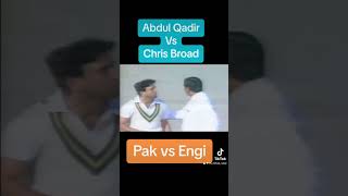 Abdul Qadir vs Chris Broad cricket imrankhan cricketlover iramizraja [upl. by Atibat]