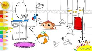 StoryZoo  Lekker kleuren  Toby in bad 🛁 [upl. by Lipinski521]