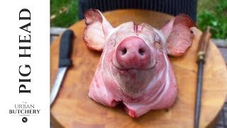 How to professionally debone a pigs head  Pig Butchery [upl. by Sussna411]