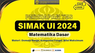 SIMAK UI 2024 Soal SIMAK UI BagMatematika Dasar yang tipenya sring mncul simakui2024 [upl. by Yreva]