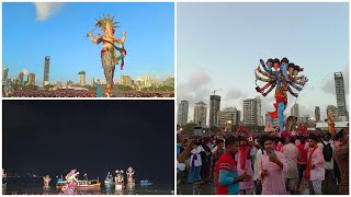 Girgaon Chowpatty Ganpati Visarjan 2024  Mumbai Big Ganpati Visarjan 2024 [upl. by Seluj]