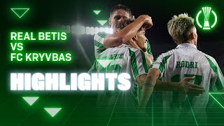 Resumen del partido Real Betis  FC Kryvbas  HIGHLIGHTS  Real BETIS Balompié [upl. by Dittman]