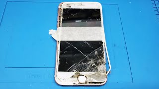 Wrecked iPhone 7  Can I fix it [upl. by Ynaffad]