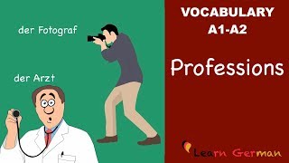 Learn German  German Vocabulary  Professions  Berufe [upl. by Ateinotna]