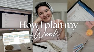 How I plan my week using clickup amp quarterly planner [upl. by Ellevehc476]