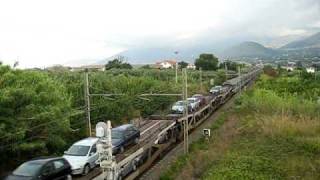 EXP 1943 Torino Pn  Palermo auto al seguito con E402133 [upl. by Ivers855]