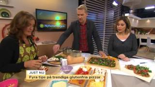 Fyra goda recept på glutenfria pizzor  Nyhetsmorgon TV4 [upl. by Cailly]