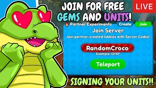 🔴 LIVE  SANDBOX MODE Partner Experiments Giveaways amp Signing Units Toilet Tower Defense CODE [upl. by Sivat]