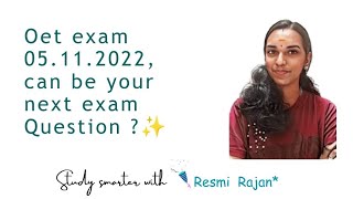 Oet exam 05112022 can be your next exam Question [upl. by Amary]