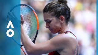 Simona Halep v Angelique Kerber match highlights SF  Australian Open 2018 [upl. by Adnawaj]