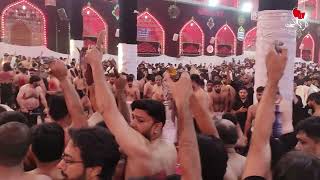 10muharram2024 Zanjeerzani Haram e Imam Hussain karbala  Zawar Karbalai Matmi Sangat [upl. by Sella]