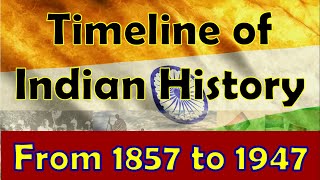 History of Modern India Timeline of Indian History 18571947 Indian Freedom Struggle 18571947 [upl. by Natalie180]