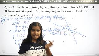 Q7 to 16 Ex  7B  Ch  7  Lines and Angles  RS Aggarwal Math class 9  RN Glory [upl. by Etselec]