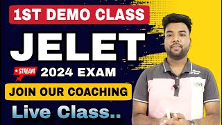 JELET 2024 1st Demo Most Important Class  Must Watch amp Join Our JELET 2024 Online Coaching Now [upl. by Koby603]