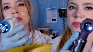 ASMR Hospital 👂 Cleaning Both of Your Ears at the Same Time 👂 Twin Ear Cleaning [upl. by Aisylla]