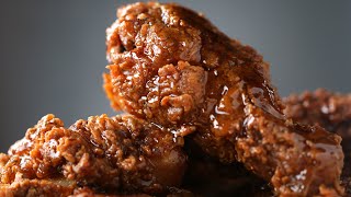 Crispy HoneyGlazed Fried Chicken [upl. by Korenblat]