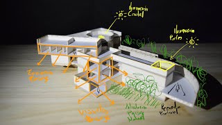 SPEEDPAINT  Analysis Benesse House Museum  Tadao Ando Wacom Intuos [upl. by Aneelak]