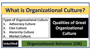 What is Organizational Culture Its Types  Qualities of Great Organizational Culture [upl. by Annoid]