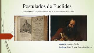 Postulados de Euclides [upl. by Ayvid]