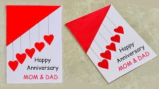 Beautiful Anniversary Card for parents❤️Easy DIY Happy Anniversary card for Mom amp Dad🥰 DIY Gift [upl. by Pernas881]