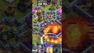 firewall and root Rider attack Clash of Clan clashofclans gaming [upl. by Kcirdlek]