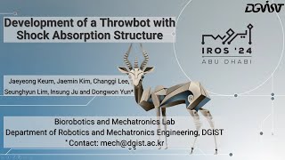 2024 IROS Development of a Throwbot with Shock Absorption Structure [upl. by Burkley]