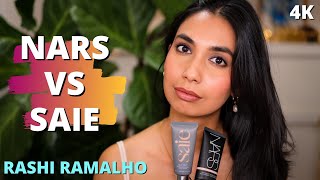 Saie Tinted Moisturizer VS NARS Tinted Moisturizer with 8 Hour Wear Test [upl. by Ayidah252]