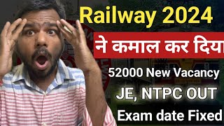 Big Breaking RRB JE NTPC ALP 53000 Vacancy Full Notifications out  Exam date dekh lo [upl. by Uriah914]