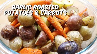 Garlic Roasted Potatoes amp Carrots  Easy Side Dish Recipe  MOLCS Easy Recipes [upl. by Eissen]