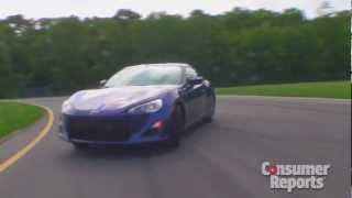 Scion FRS first drive  Consumer Reports [upl. by Moureaux456]