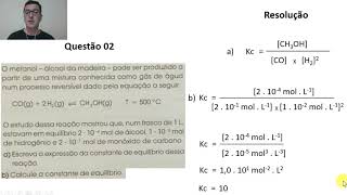 Resolução de Exercícios de Equilíbrio Químico Kc e Kp [upl. by Greenquist]