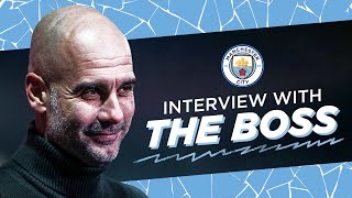 PEP GUARDIOLA  INTERVIEW WITH THE BOSS  Pep on Stones Dias amp Steffen [upl. by Hiroko]