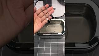 See the difference Ultrasonic necklace cleaning demo [upl. by Navek]