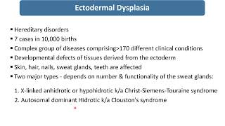 Ectodermal Dysplasia  Spot Diagnosis  1  Pediatrics [upl. by Amelus]