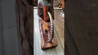 Fire Wood Wine Rack diy woodworking [upl. by Adaurd]