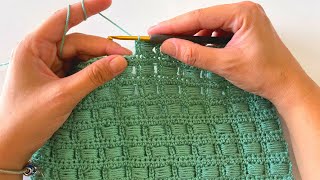 How To Crochet An Easy Stitch  Ideal For Blankets [upl. by Stern]