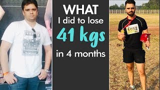 My Weight Loss Journey  How I Lost 41 Kilos In 4 Months  Fat To Fit  Fit Tak [upl. by Ssirk]